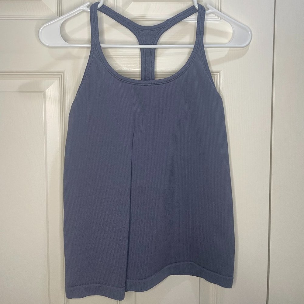 Athleta Ribbed Tank Top Built-in Bra